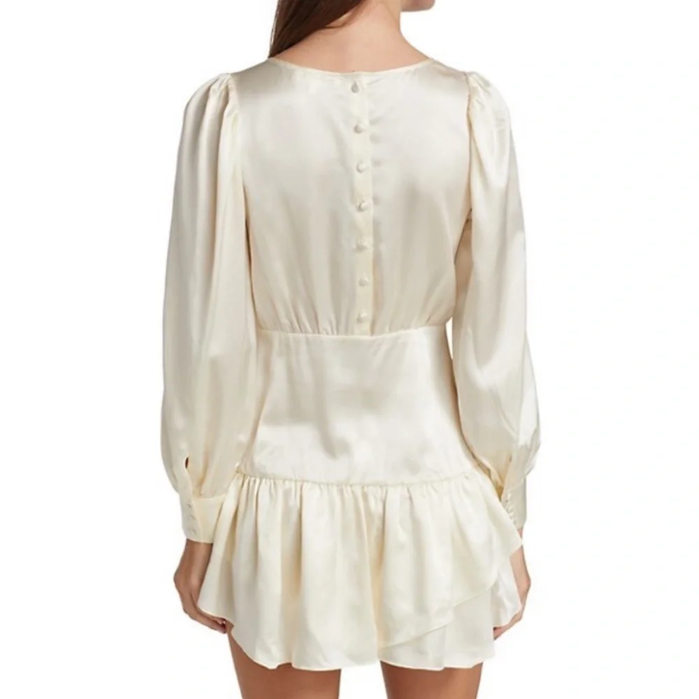 LoveShackFancy White Silk Dress - Picture 3 of 9